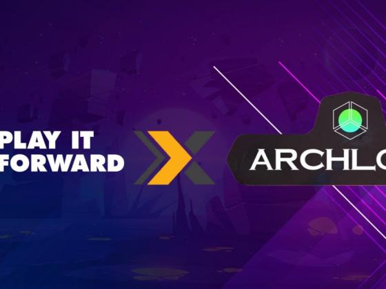 Play It Foward and Archloot partnership banner