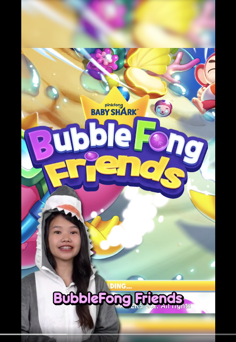 Buunja Facebook video for Baby Shark BubbleFong Friends