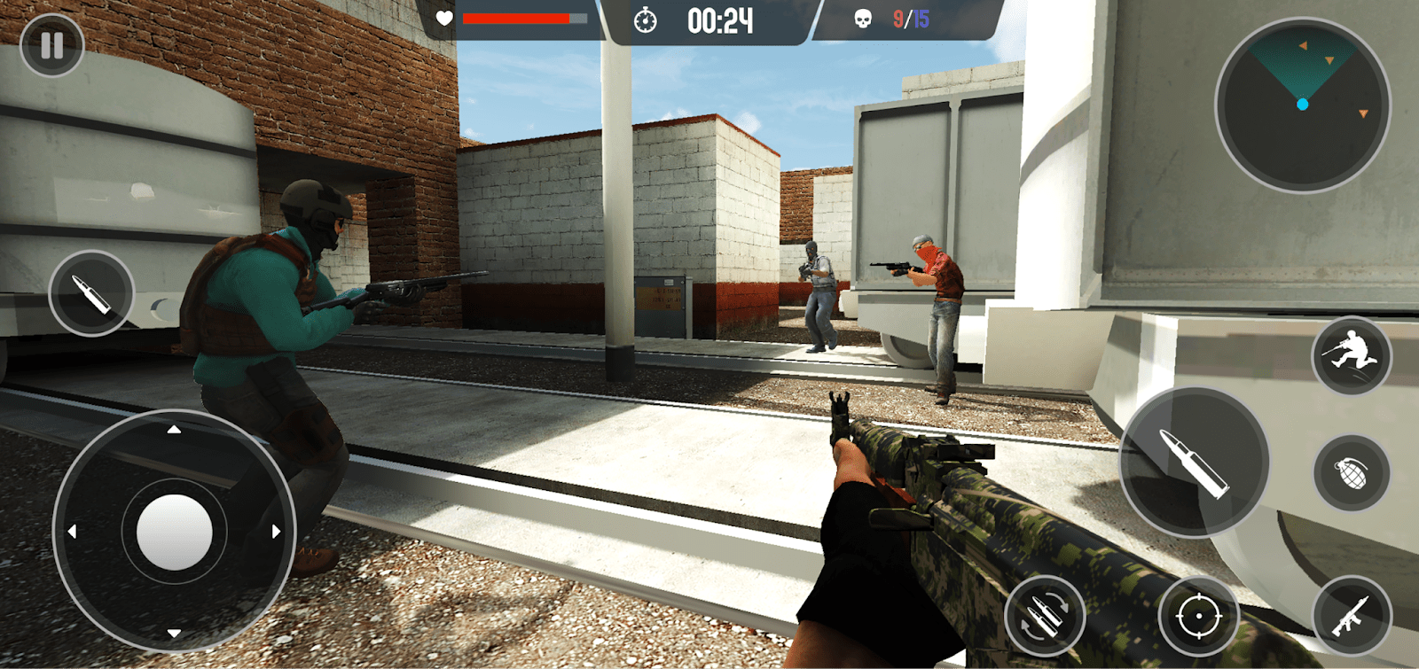 screenshot of the gameplay of Target Ops by SensusTech LLC